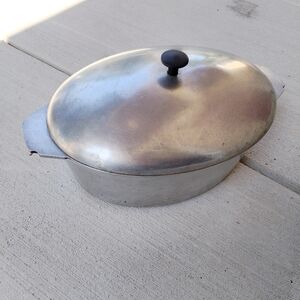 Vintage American Healthcraft Aluminum Roaster Pan with Lid – 16" x 10" x 5" Deep